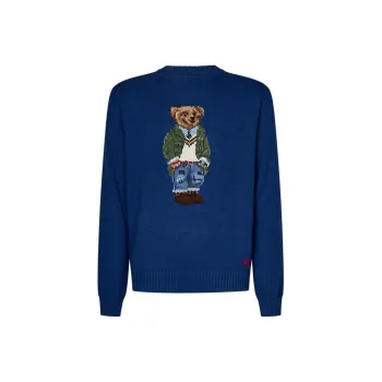 Polo Ralph Lauren Polo Bear Intarsia-Knit Crewneck Jumper