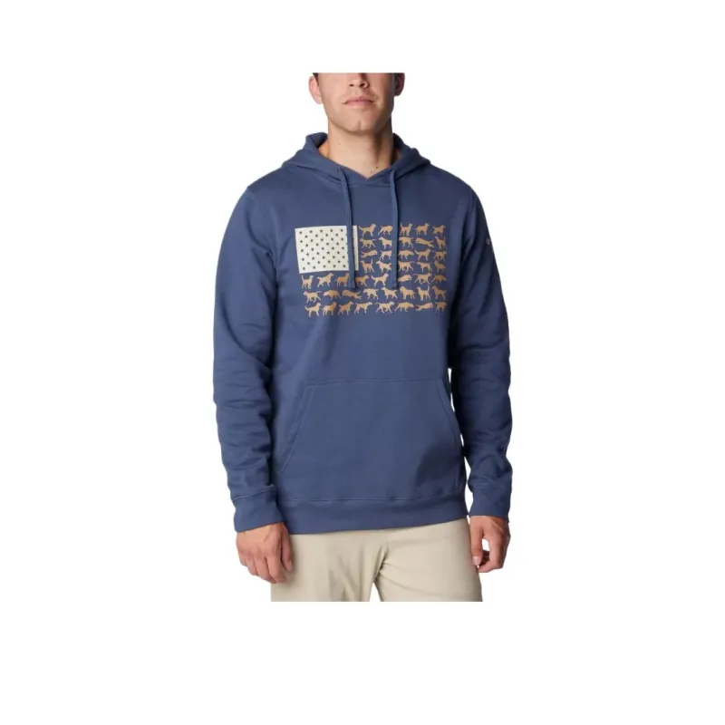 Columbia Men's PHG™ Game Flag II Hoodie Sweatshirt Men's Dark Blue-0