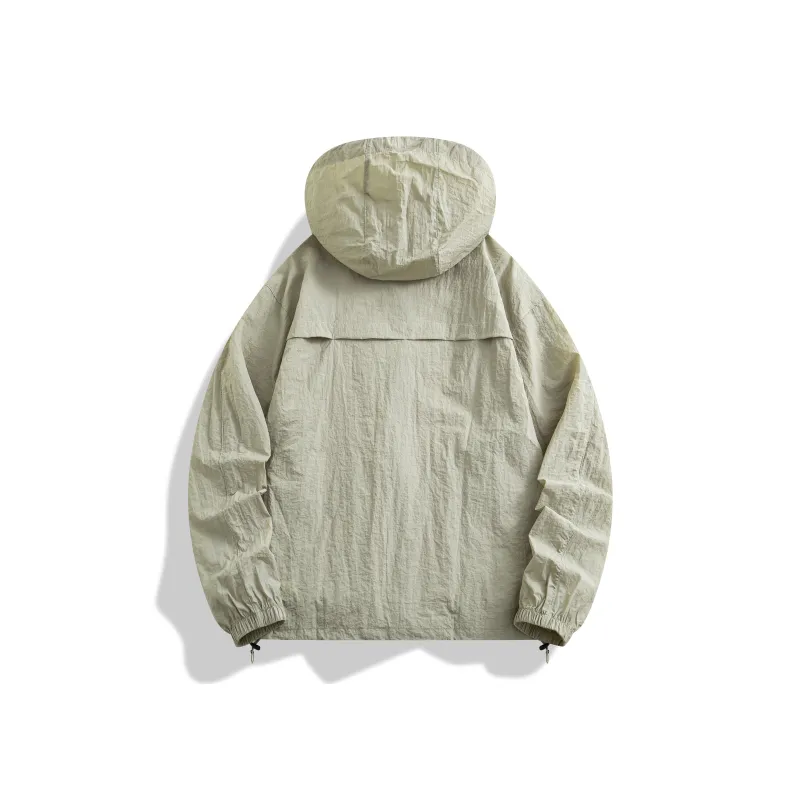 ONE PIECE Casual Sun Protection Clothing Men's Solid Color Basic-1