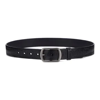 YUZHAOLIN Cow Split Leather Belts Unisex Width 3.3CM