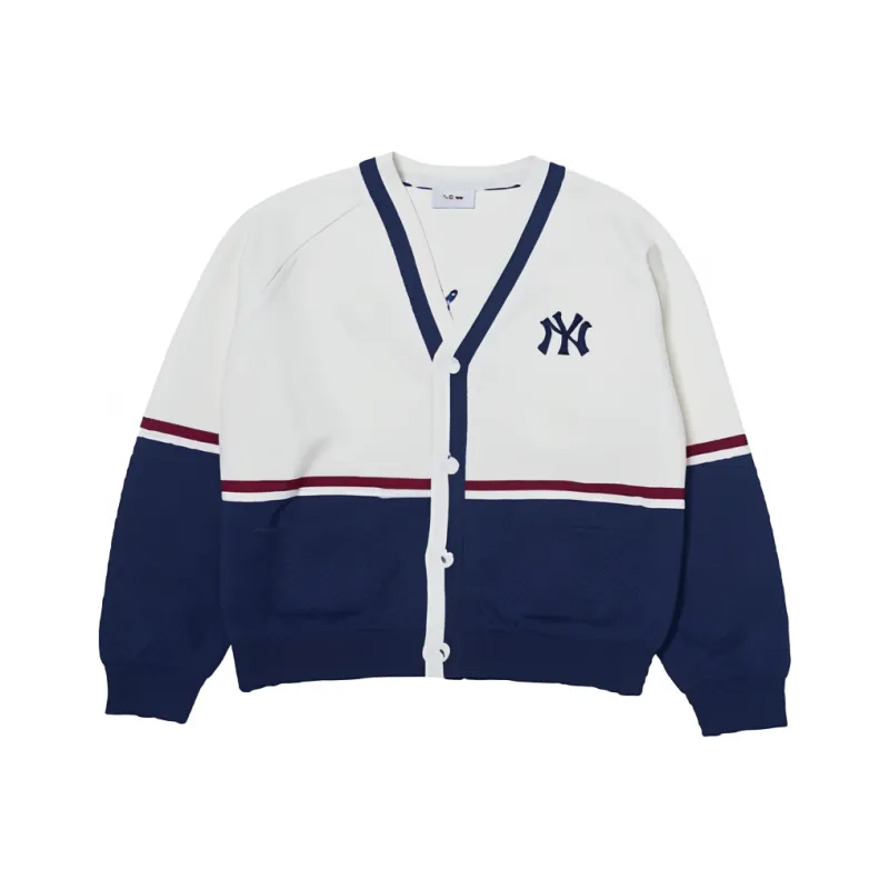 MLB Varsity New York Yankees Knitwear Unisex Cream-0