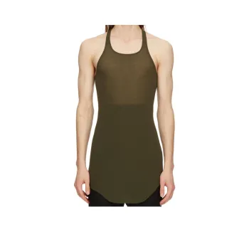 RICK OWENS/RO FW24 Tank Tops Men's Forest Color