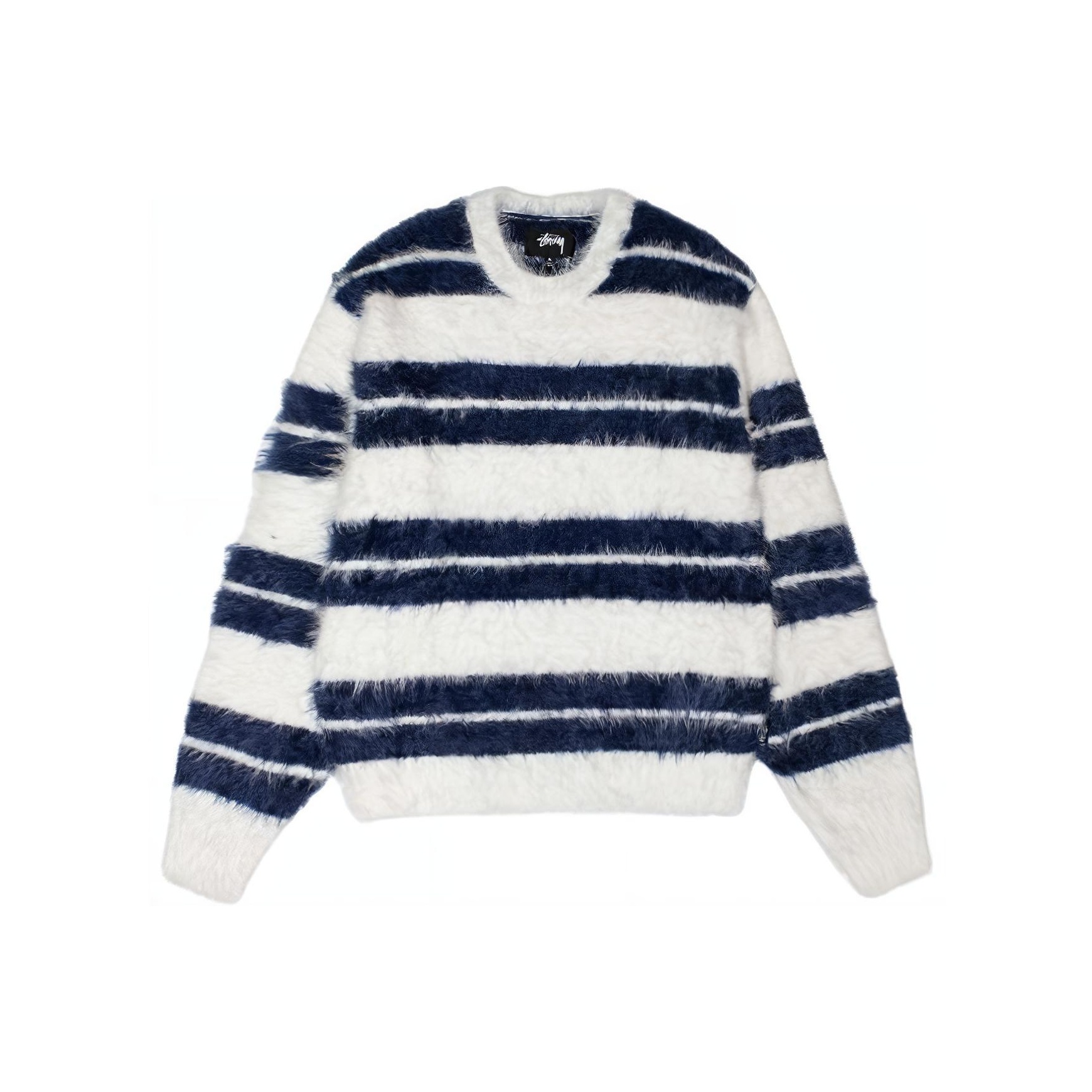 Stussy Hairy Stripe Crew Sweater - POIZON