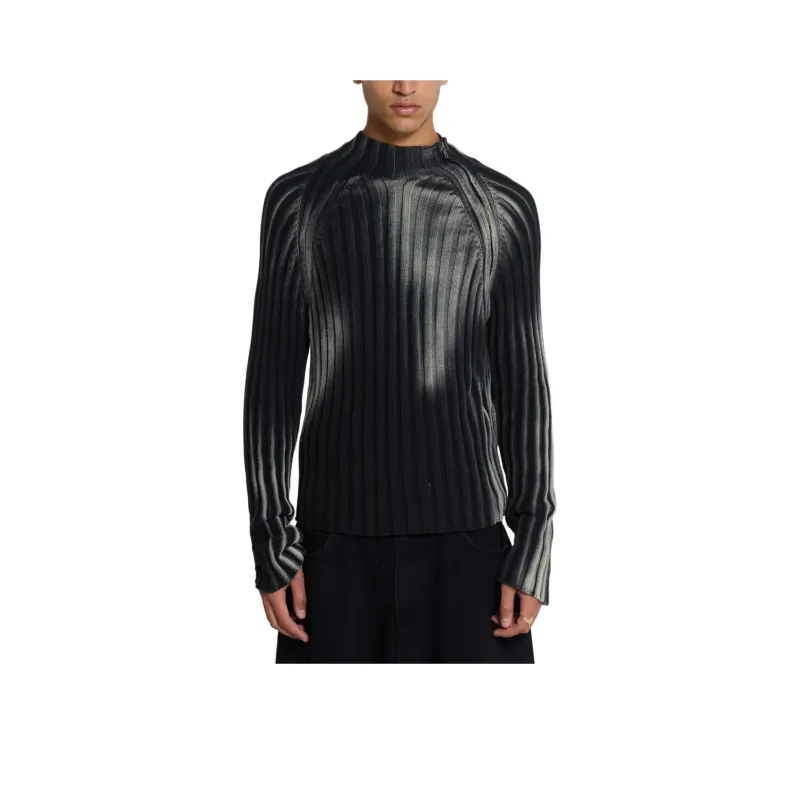 Jaded London Luster Asymmetric Knit Knitwear Men's Black-0