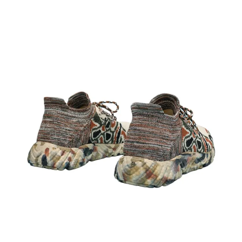 AMICNIEGD Breathable And Wear resistant Low Top Chunky Sneakers Unisex-3