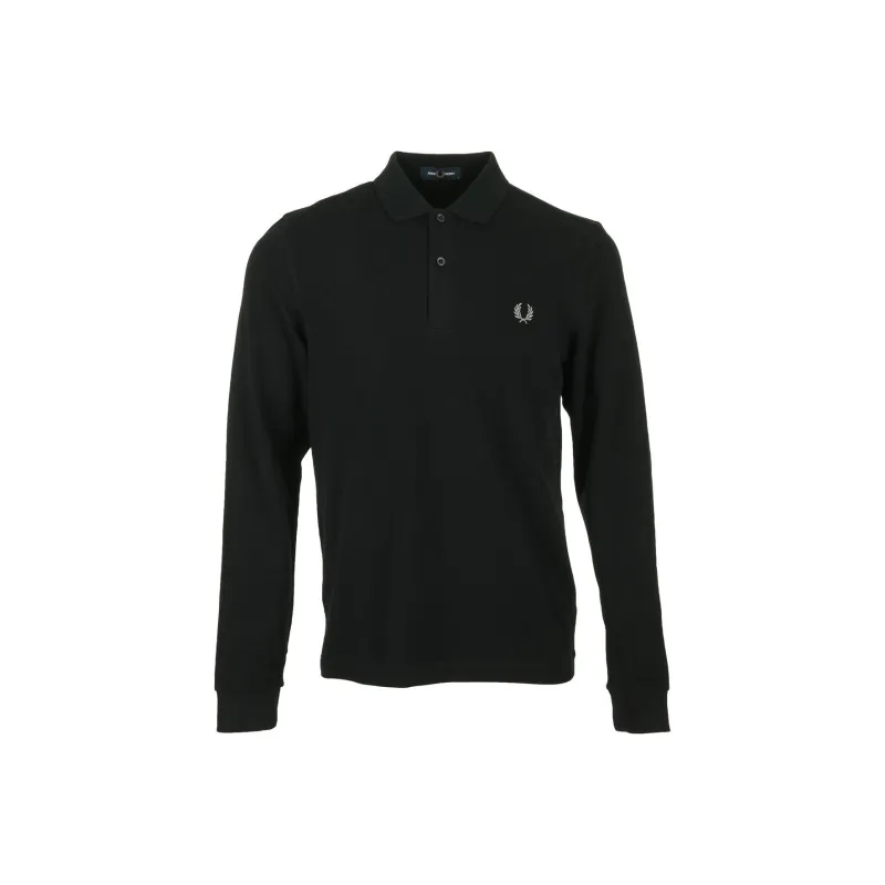 FRED PERRY Long Sleeved Logo Embroidered Polo Shirt-0