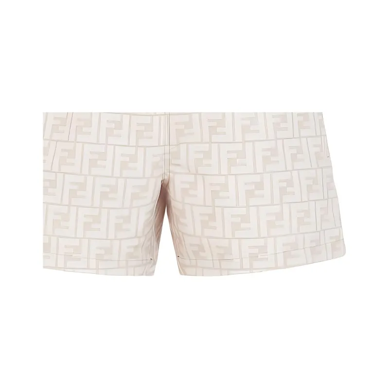 FENDI Ff Printed Drawstring Swim Shorts-5