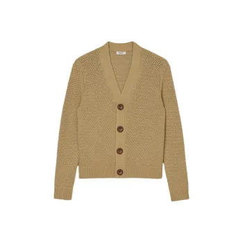 Sandro V neck Chunky knit Cardigan