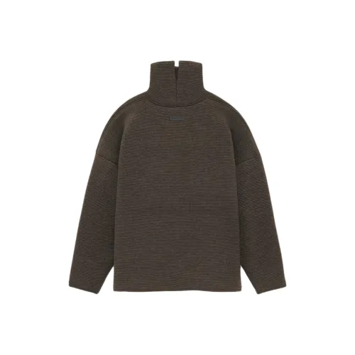 Fear Of God SS24 Season 8 Collection Heavy Ottoman Wool High Neck Sweater Men's Melange Black