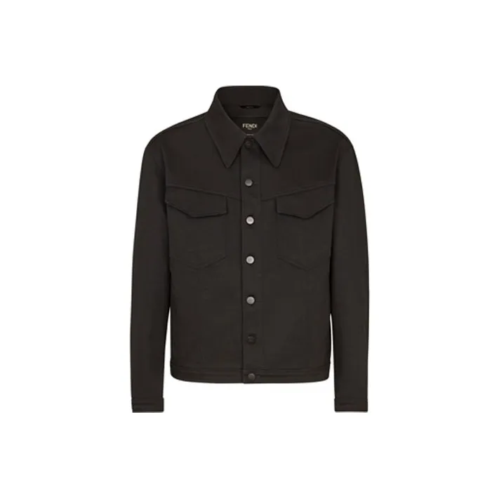 FENDI Roma Logo Denim Jacket-0