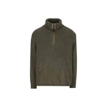 Loro Piana Quater Zip Knit Sweater
