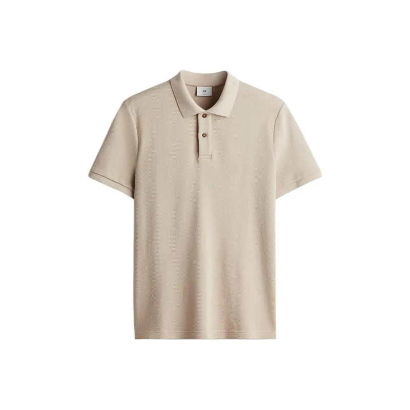H&M Polo Shirts Men Beige-0
