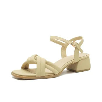 Than Than Me One Strap Sandals Women's Khaki