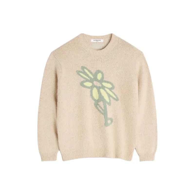 Maison Kitsune Abstract Daisy Intarsia Jumper-0