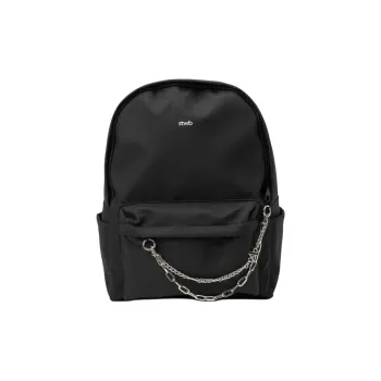 Three Blessings Composite Material Backpack Medium Size Women's Black/Khaki/Green