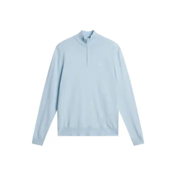 J.Lindeberg Kian Zipped Sweater Men's Light Blue