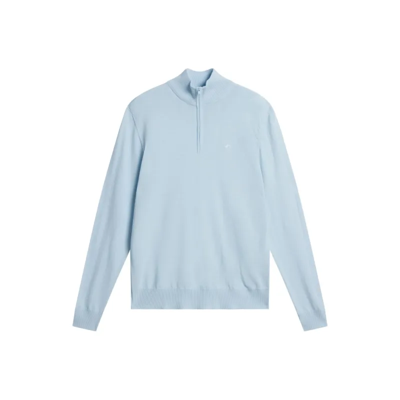 J.Lindeberg Kian Zipped Sweater Men's Light Blue-0