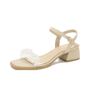 Than Than Me One Strap Sandals Women's Apricot