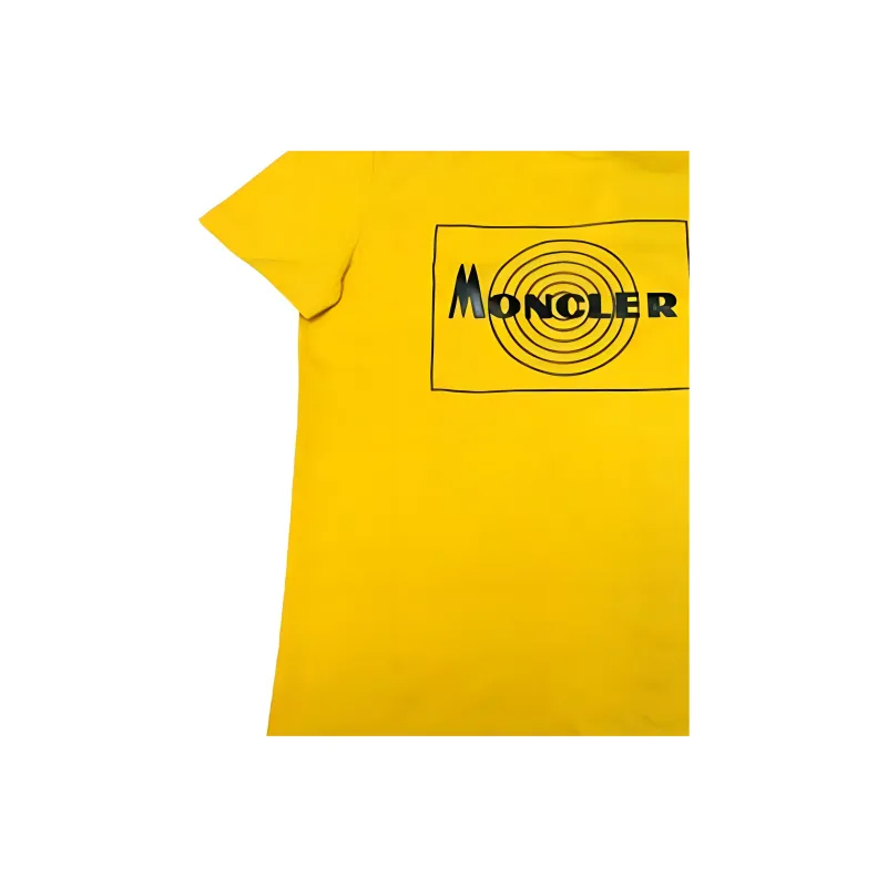 Moncler T Shirts Men Yellow-3
