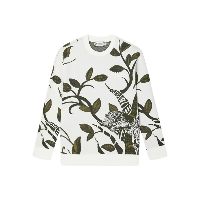 FILA x LUSUO Knitwear Men White Green-0