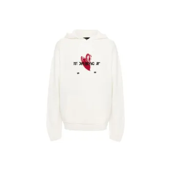 EMPORIO ARMANI X Mon Amour Intarsia knit Hoodie