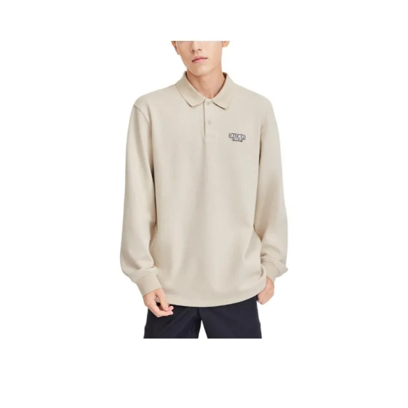Skechers Sports Alliance Series Polo Shirt Men Light Brown-0
