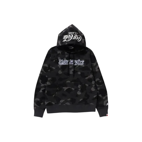 A BATHING APE X Coca Cola Color Camo Ape Head Pullover Hoodie