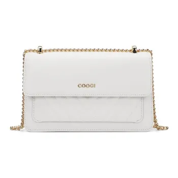 COOGI Split Cow Leather Shoulder Bag, Crossbody Bag Large Size Women's Multicolor