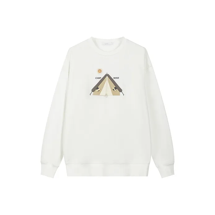 Bosieagender Sweatshirt Unisex White-0