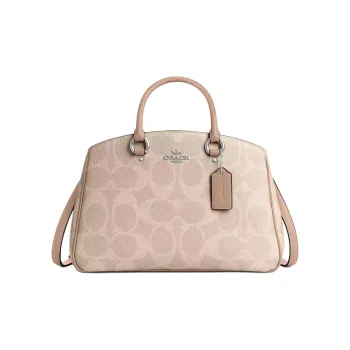 COACH Carryall Coated Canvas Tote Bag, Shopping Bag, Shoulder Bag, Handbag Tubas Women's Sand