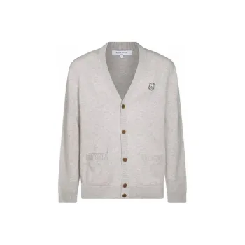 Maison Kitsune Bold Fox Head Patch Knit Cardigan