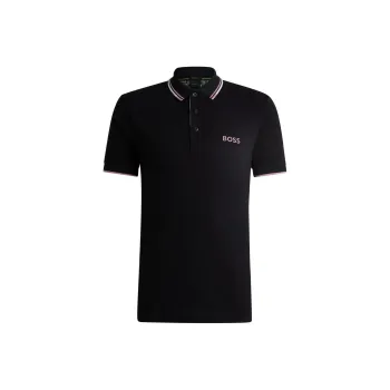 HUGO BOSS Logo Embroidered Short Sleeved Polo Shirt