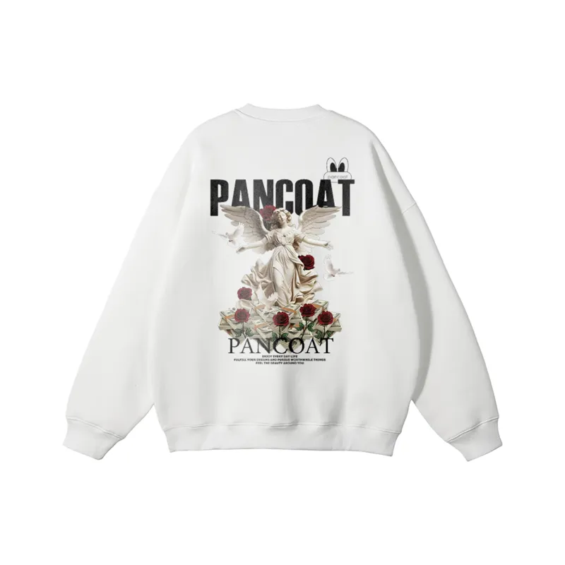 Pancoat Sweatshirt Unisex White-0