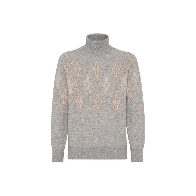 Brunello Cucinelli Roll Neck Knitted Jumper-0