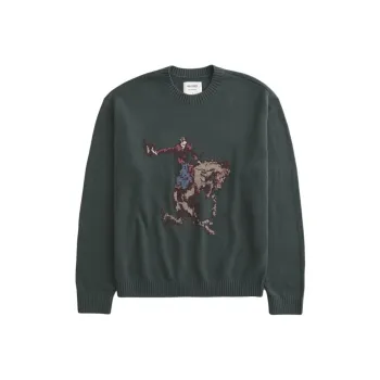 Hollister Sweaters Men Green
