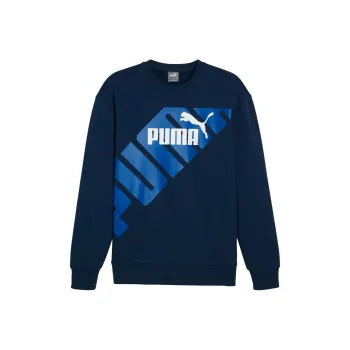 PUMA Power GraphicCrew TR Sweatshirt Men's Marine Blue
