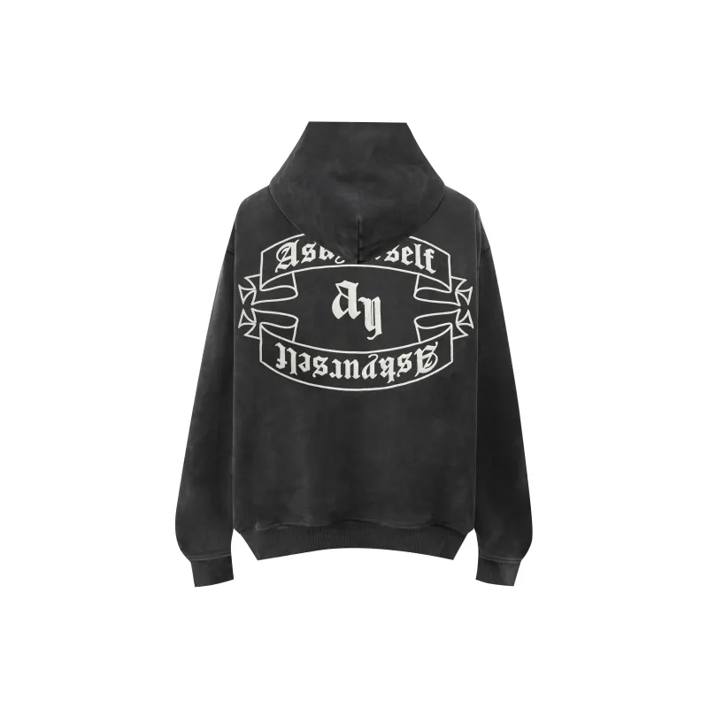 Askyurself Sweatshirt Unisex Washed Black-0