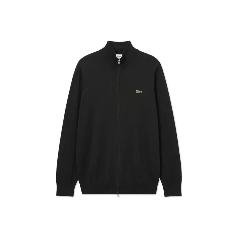 LACOSTE Crocodile Logo patch Cardigan-2