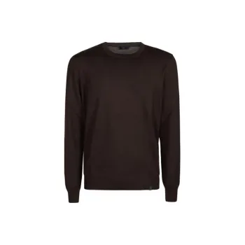FAY Sweaters Men Dark Brown
