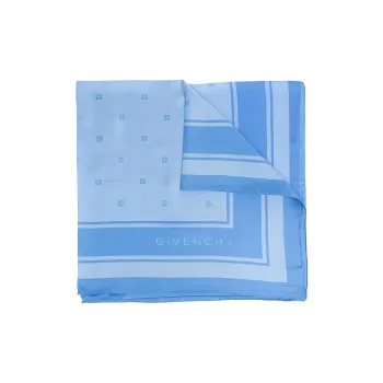 GIVENCHY Silk Scarves Women's Blue