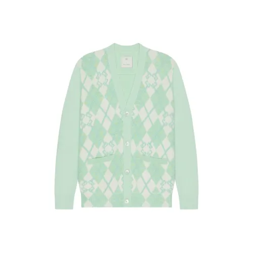givenchy director Monogram 72 Argyle Knit Cardigan