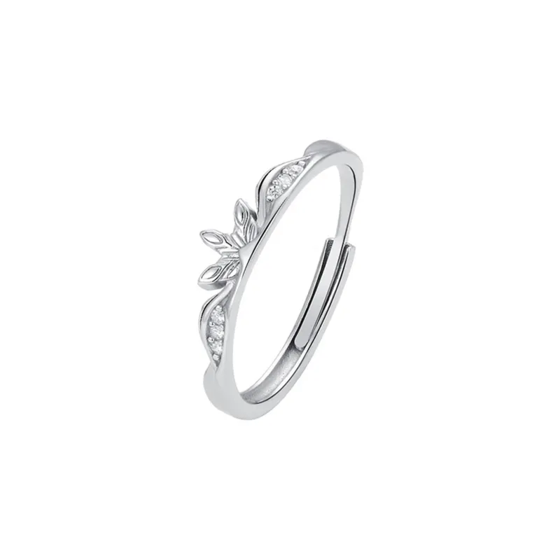CLARKIA FLOWER 999 Fine Silver Rings Unisex-3