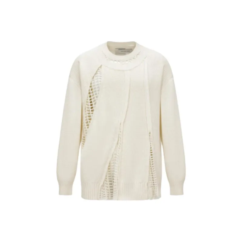 Feng Chen Wang Open knit Cotton Jumper-0