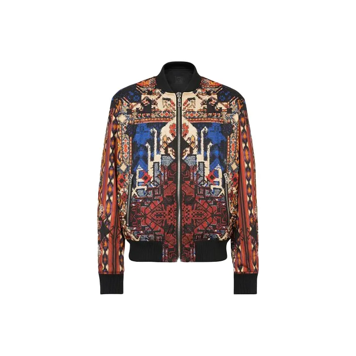 BALMAIN Reversible Graphic print Bomber Jacket-0