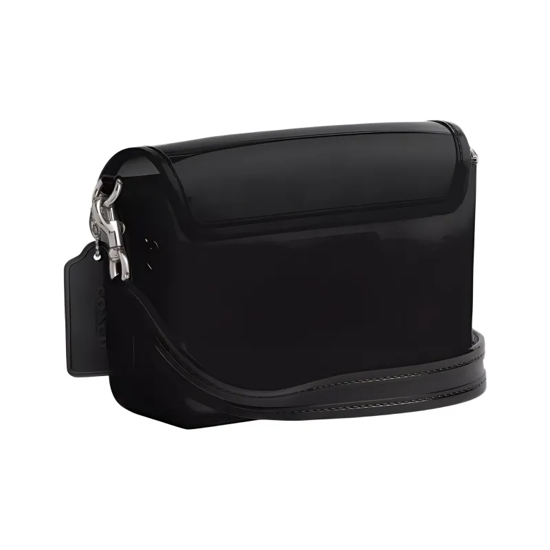 COACH Polyvinyl Chloride Jelly Bag Shoulder Bag Crossbody Bag Small Size Women's Black-1
