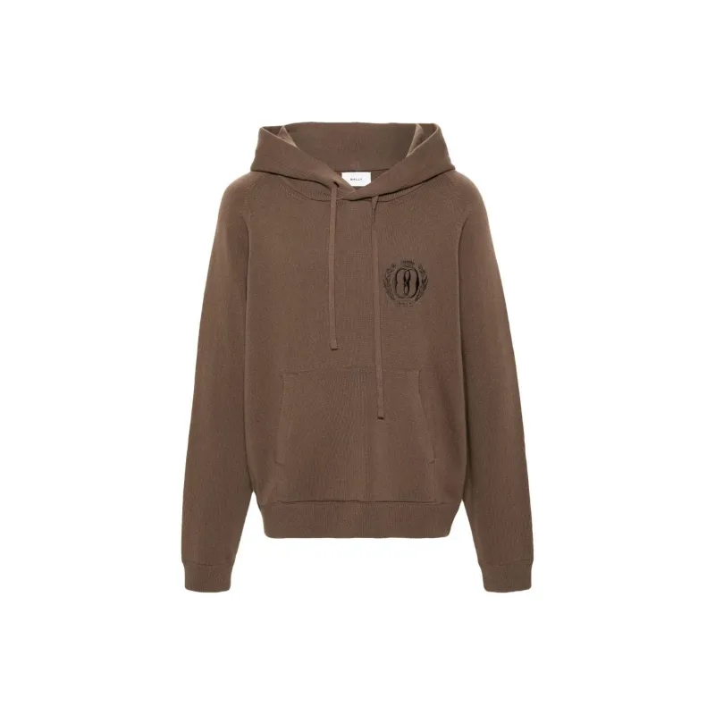 BALLY Logo-embroidered Wool Blend Hoodie-0