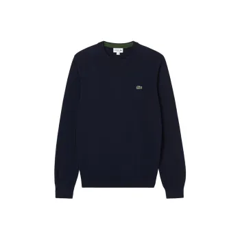 LACOSTE Logo Patch Crewneck Knitted Jumper