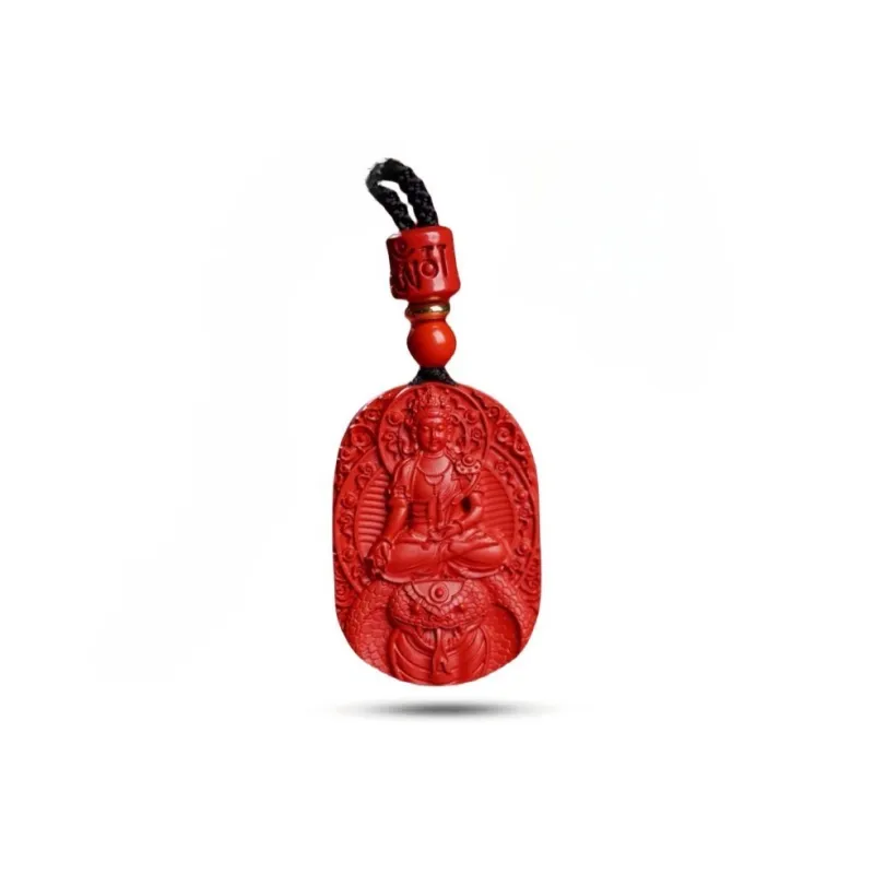 Sima Is Ethereal Cinnabar Jade Pendants Unisex-10
