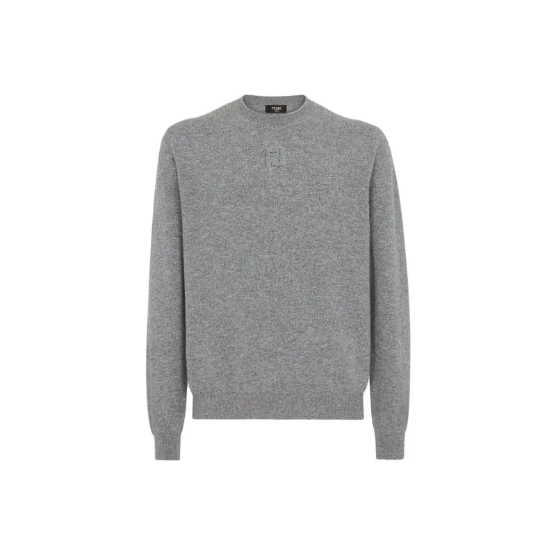 FENDI Long Sleeved Crewneck Knitted Jumper-0