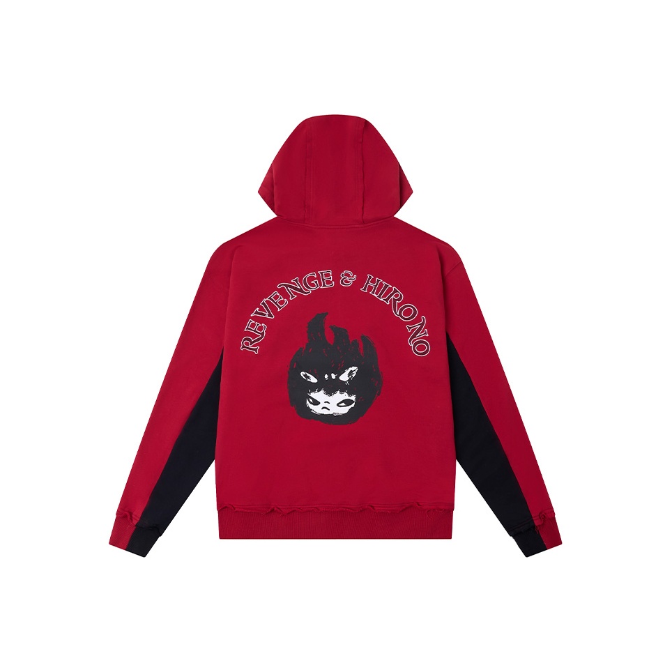 Pop Mart X Revenge Sweatshirts Unisex Red - Cheap Rcj Jordan